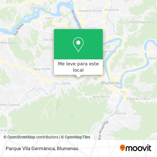 Parque Vila Germânica mapa