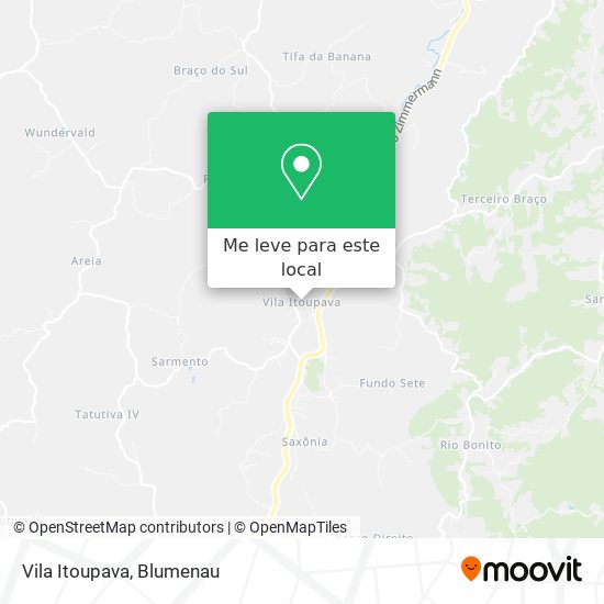 Vila Itoupava mapa