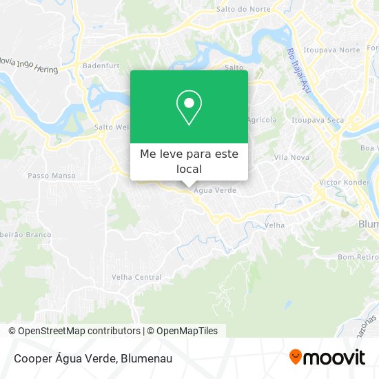 Cooper Água Verde mapa