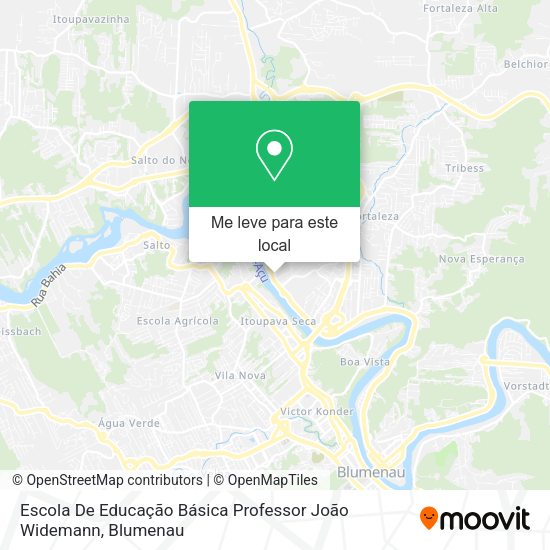Escola De Educação Básica Professor João Widemann mapa