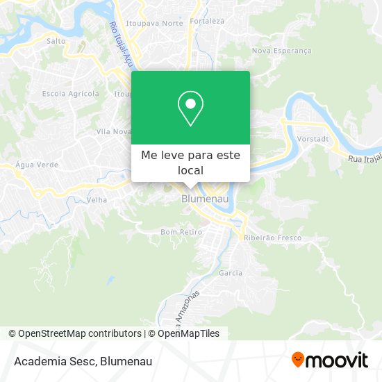 Academia Sesc mapa