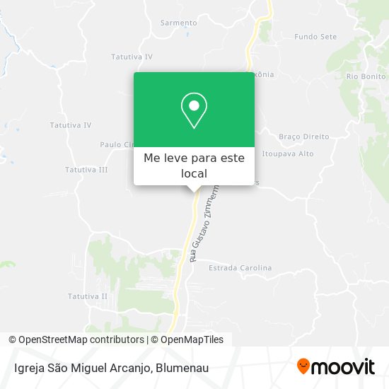 Igreja São Miguel Arcanjo mapa