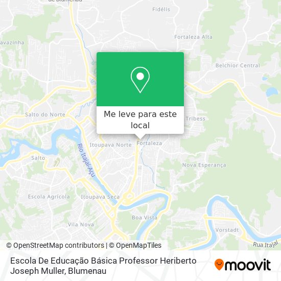 Escola De Educação Básica Professor Heriberto Joseph Muller mapa