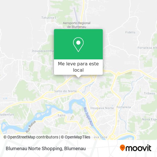 Blumenau Norte Shopping mapa