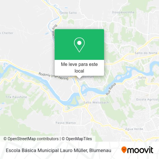 Escola Básica Municipal Lauro Müller mapa