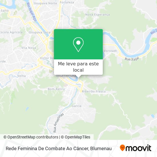 Rede Feminina De Combate Ao Câncer mapa