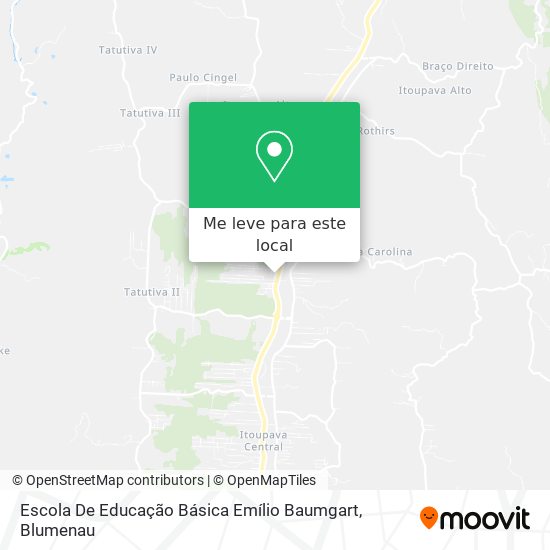 Escola De Educação Básica Emílio Baumgart mapa
