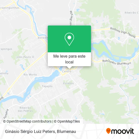 Ginásio Sérgio Luiz Peters mapa