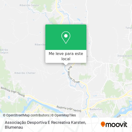 Associação Desportiva E Recreativa Karsten mapa