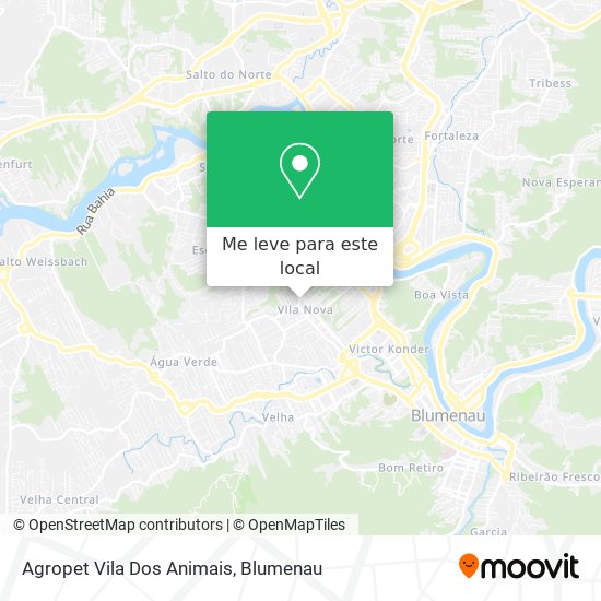 Agropet Vila Dos Animais mapa