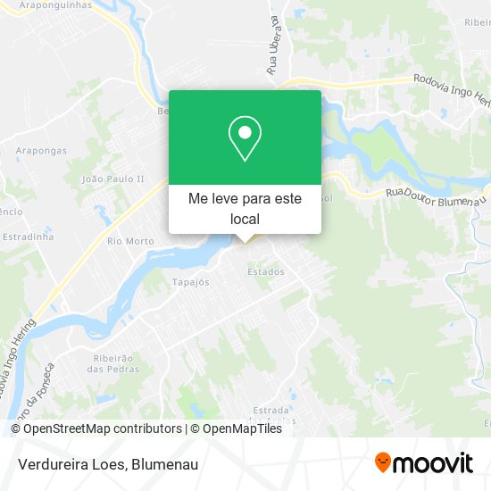 Verdureira Loes mapa