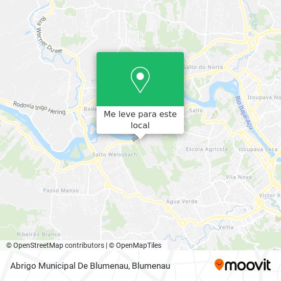 Abrigo Municipal De Blumenau mapa