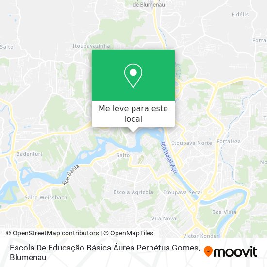 Escola De Educação Básica Áurea Perpétua Gomes mapa