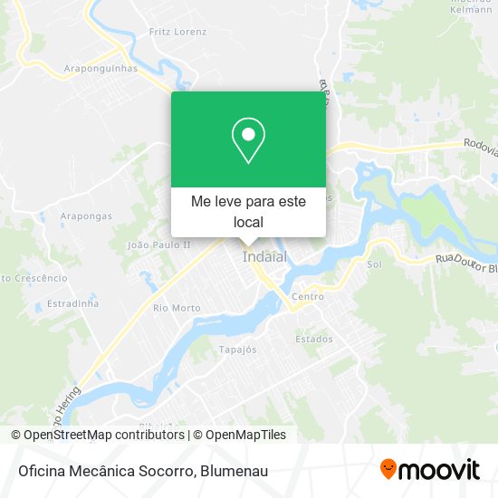 Oficina Mecânica Socorro mapa