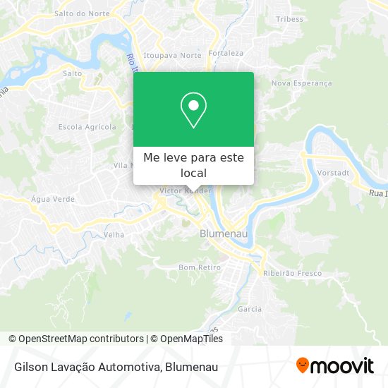 Gilson Lavação Automotiva mapa