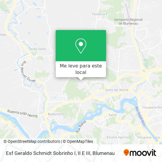 Esf Geraldo Schmidt Sobrinho I, II E III mapa