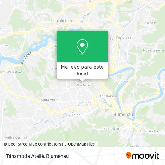 Tánamoda Ateliê mapa