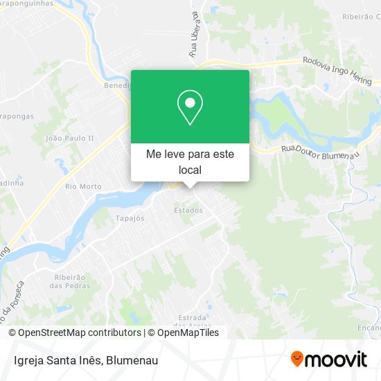 Igreja Santa Inês mapa