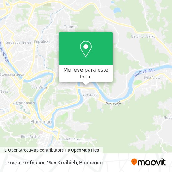 Praça Professor Max Kreibich mapa