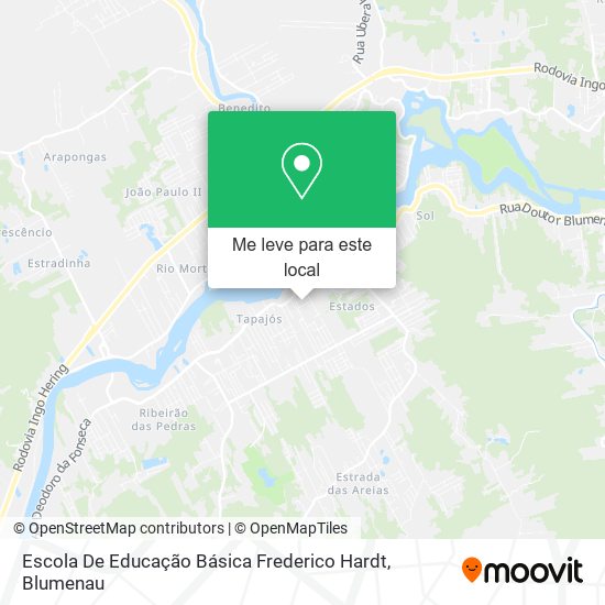 Escola De Educação Básica Frederico Hardt mapa