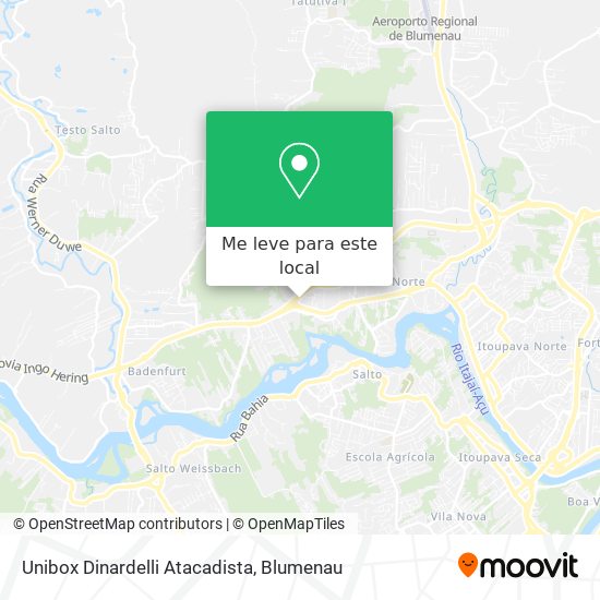Unibox Dinardelli Atacadista mapa