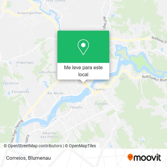 Correios mapa