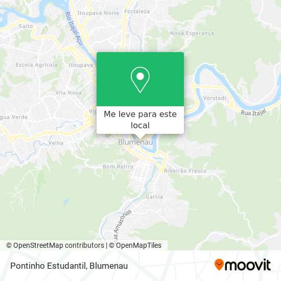 Pontinho Estudantil mapa