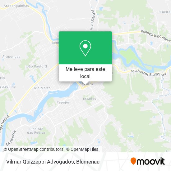 Vilmar Quizzeppi Advogados mapa