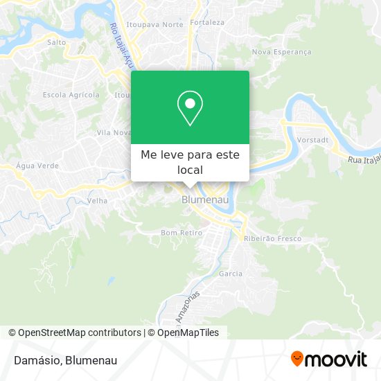 Damásio mapa