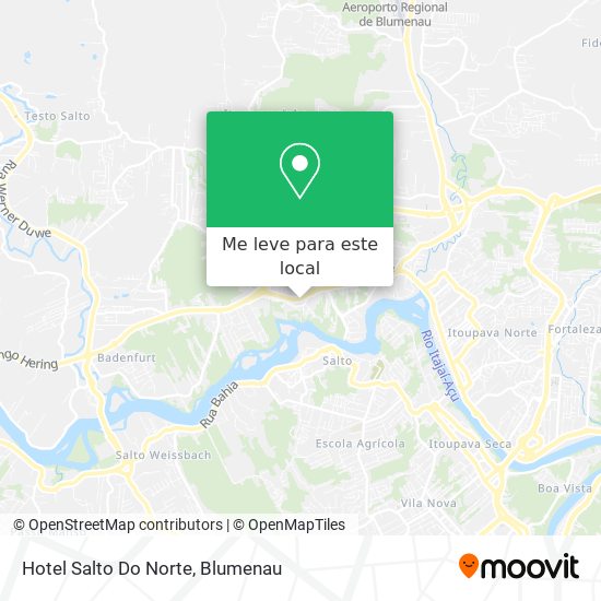 Hotel Salto Do Norte mapa