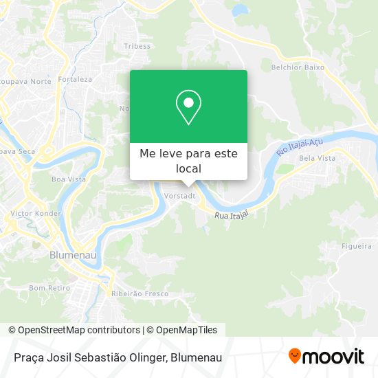 Praça Josil Sebastião Olinger mapa