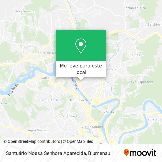 Santuário Nossa Senhora Aparecida mapa