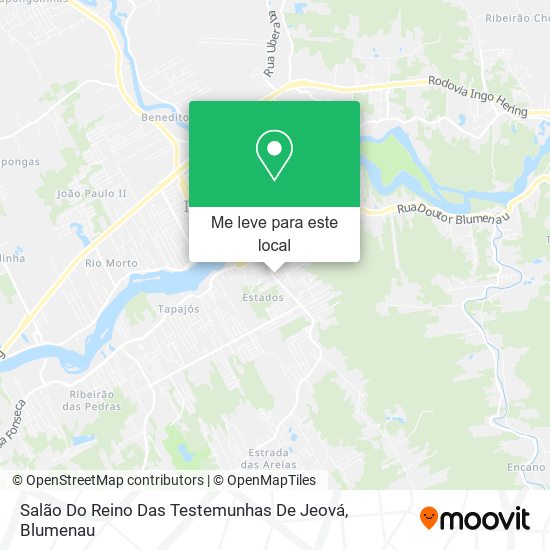 Salão Do Reino Das Testemunhas De Jeová mapa