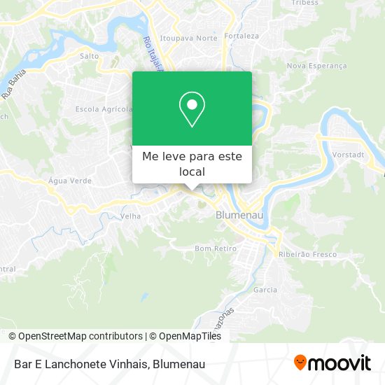 Bar E Lanchonete Vinhais mapa