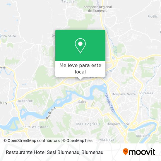 Restaurante Hotel Sesi Blumenau mapa
