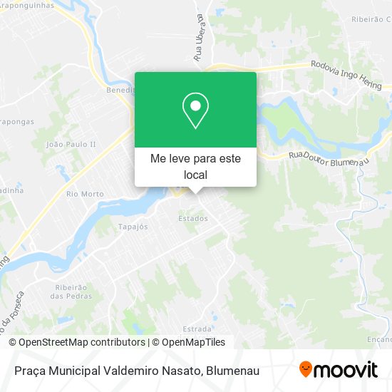 Praça Municipal Valdemiro Nasato mapa