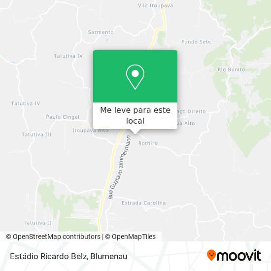 Estádio Ricardo Belz mapa