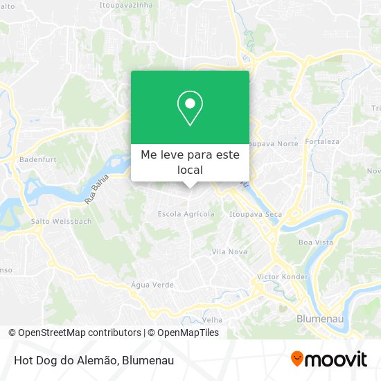 Hot Dog do Alemão mapa