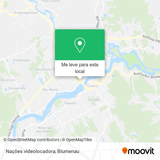 Nações videolocadora mapa