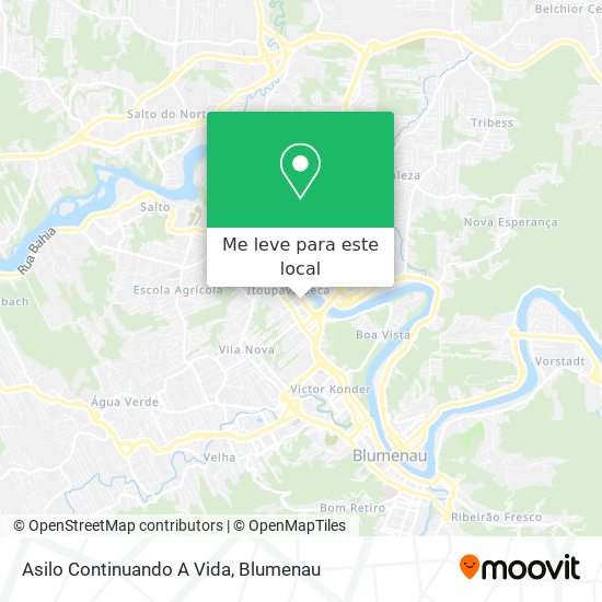 Asilo Continuando A Vida mapa