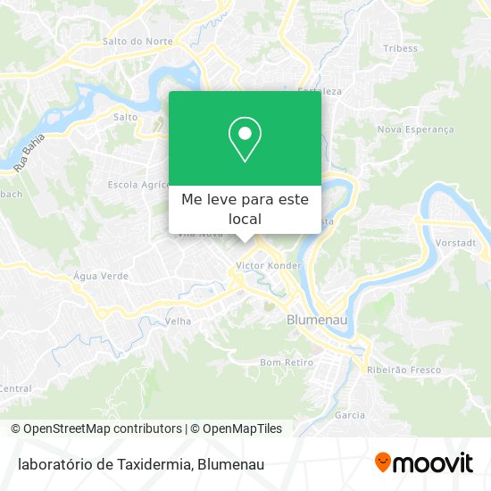 laboratório de Taxidermia mapa