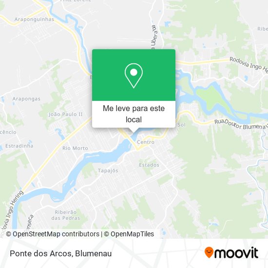 Ponte dos Arcos mapa