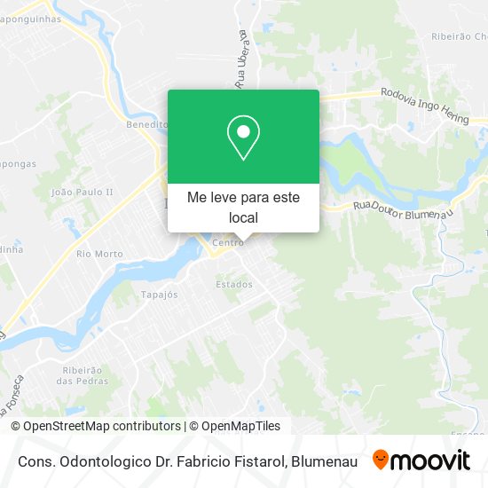 Cons. Odontologico Dr. Fabricio Fistarol mapa
