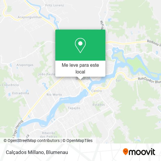 Calçados Millano mapa