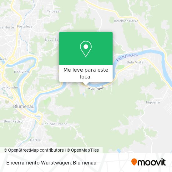 Encerramento Wurstwagen mapa
