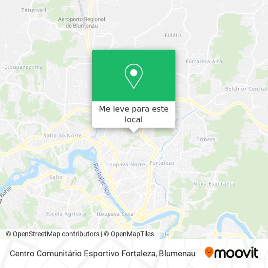 Centro Comunitário Esportivo Fortaleza mapa