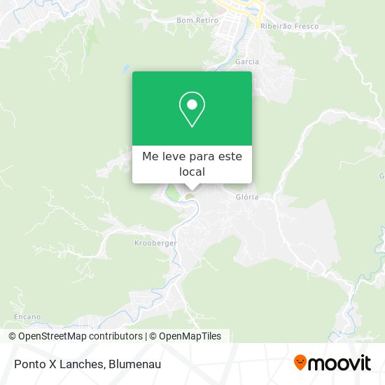 Ponto X Lanches mapa