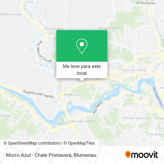 Morro Azul - Chale Primavera mapa