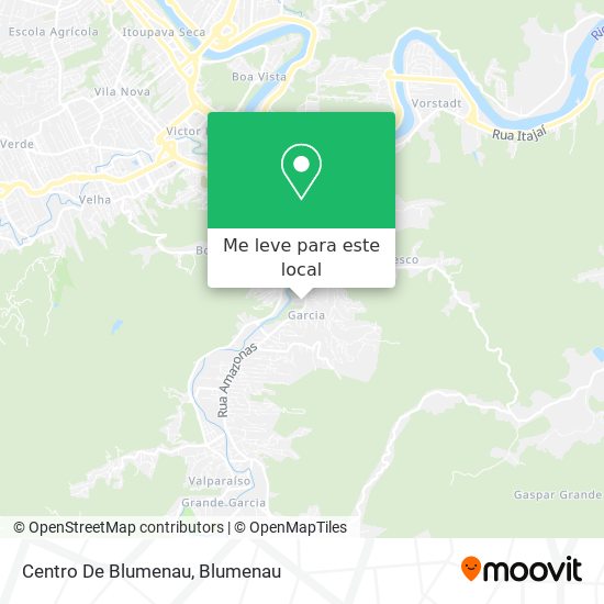 Centro De Blumenau mapa
