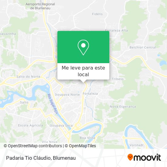 Padaria Tio Cláudio mapa